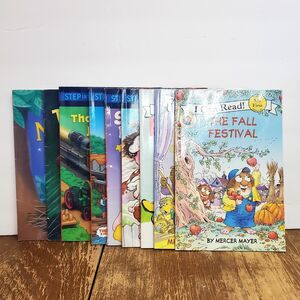 Lot of 9 Level 1 Learn to Read Kids Books Pete the Cat Berenstain Bears Thomas